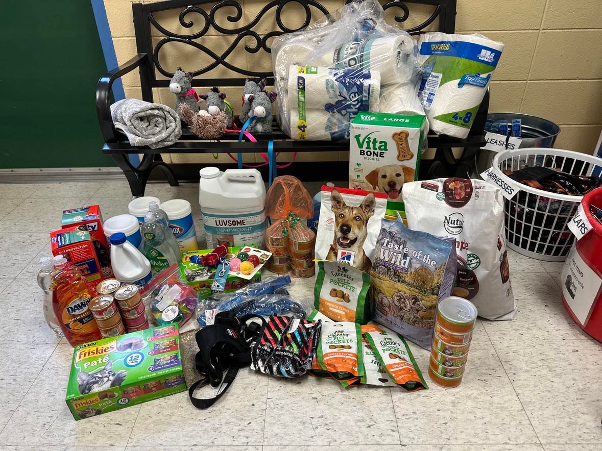 Donated pet supplies through Josephine County's Donation program